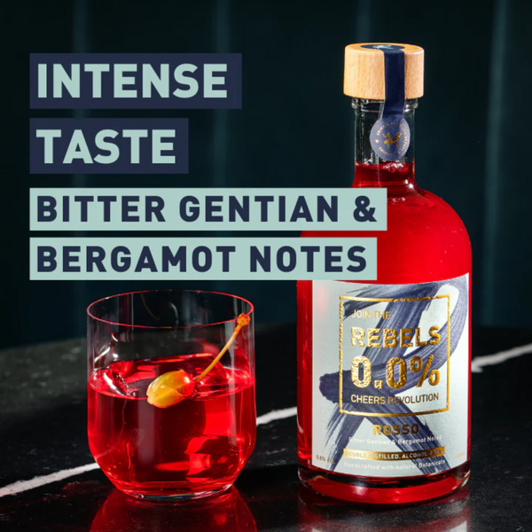 Rebels ROSSO | Bitter Alcohol-Free Aperitif | OCTOBER'S FEATURED SPIRIT
