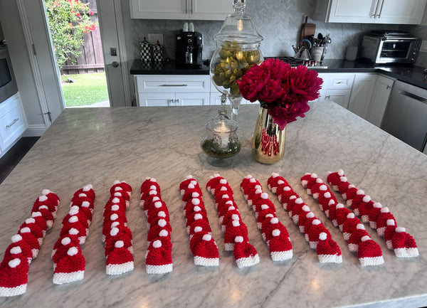 Hand-Knitted Bottle Hat Toppers - Knitted With Love 🧶