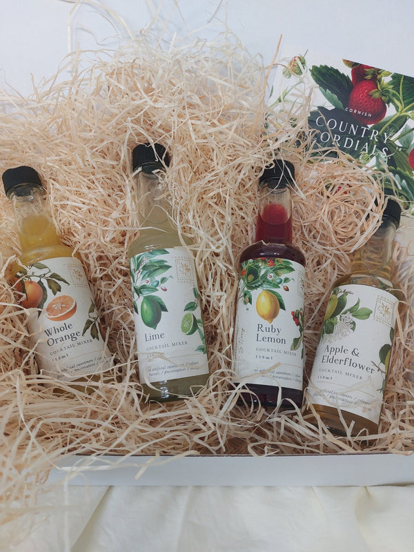 4x Mixed Natural Cocktail Cordials - Small-Batch Handmade