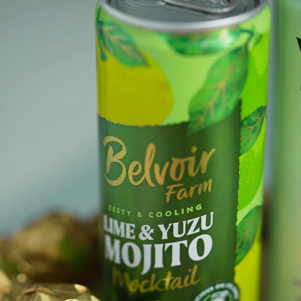 Ready to Drink Lime & Yuzu Alcohol-Free Mojito's | Belvoir Farm