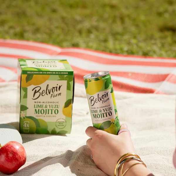 Ready to Drink Lime & Yuzu Alcohol-Free Mojito's | Belvoir Farm