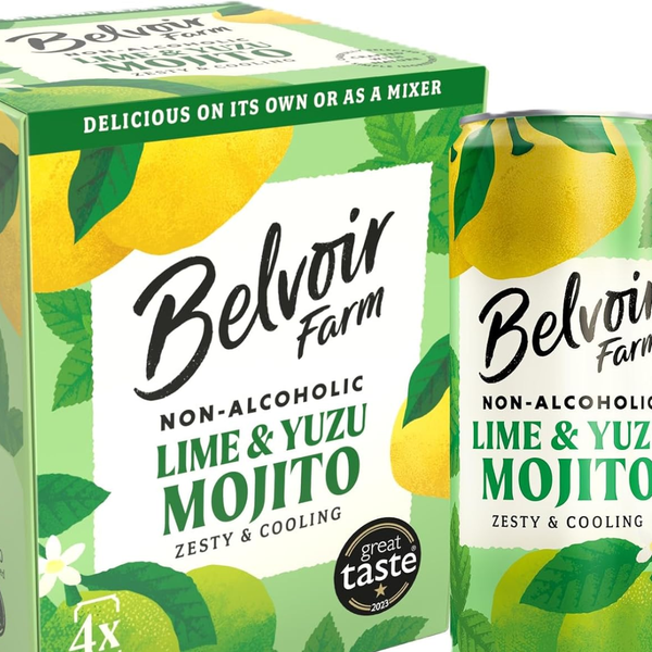 Ready to Drink Lime & Yuzu Alcohol-Free Mojito's | Belvoir Farm