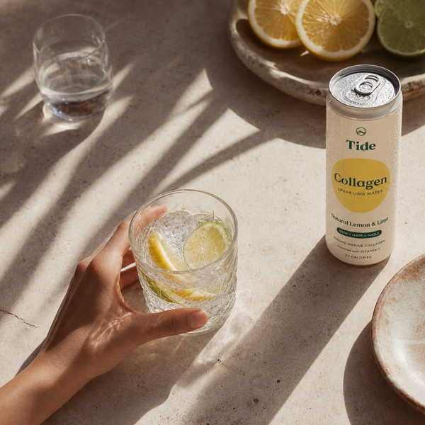 Lemon & Lime Sparkling Collagen Water | Tide
