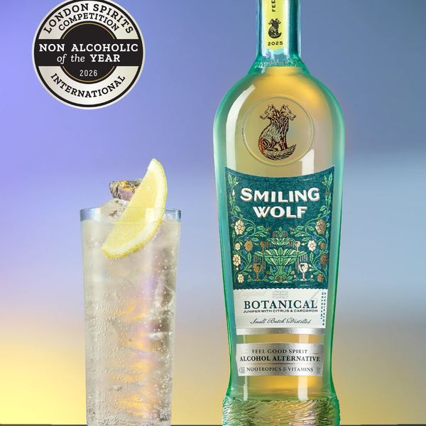Smiling Wolf Botanical Feel-Good Spirit | Alcohol-Free Functional Gin