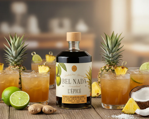  L'ÉPICÉ alcohol-free tropical rum bottle by Bel Nada