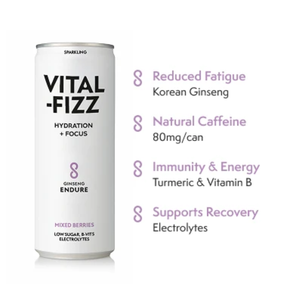 Vital-Fizz | Functional Drink with Adaptogens & Electrolytes | James Haskell Approved