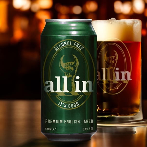 OFFER NORMALLY £58 - Premium English Lager - All In Beer - 24 Cans