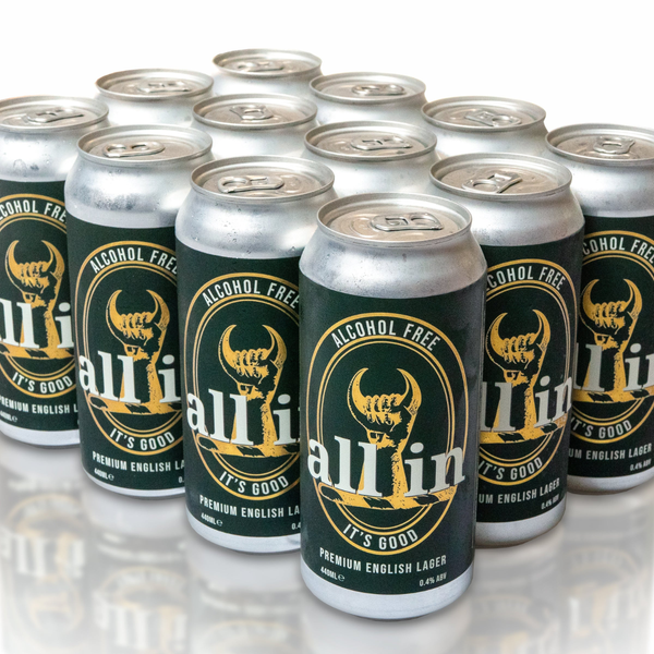 OFFER NORMALLY £58 - Premium English Lager - All In Beer - 24 Cans