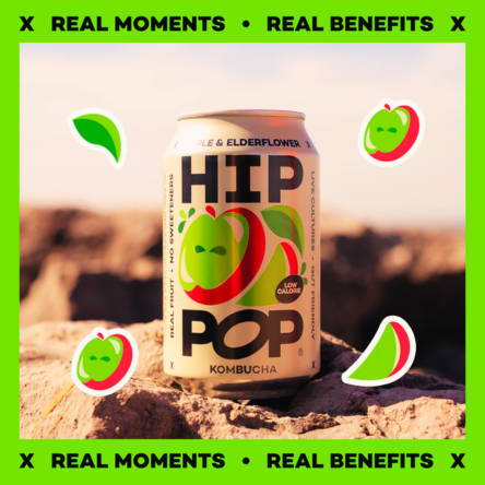 24x Cans Apple & Elderflower Kombucha | All Natural