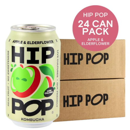 24x Cans Apple & Elderflower Kombucha | All Natural