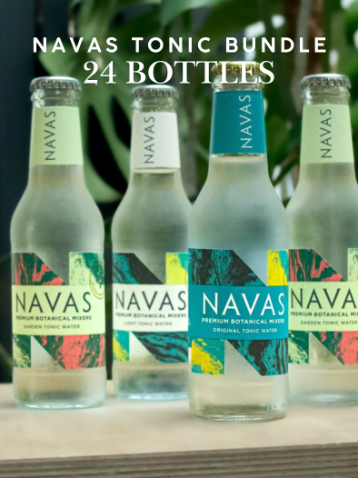 24 Bottles Premium Tonic Bundle - Navas Light & Garden Tonic Waters