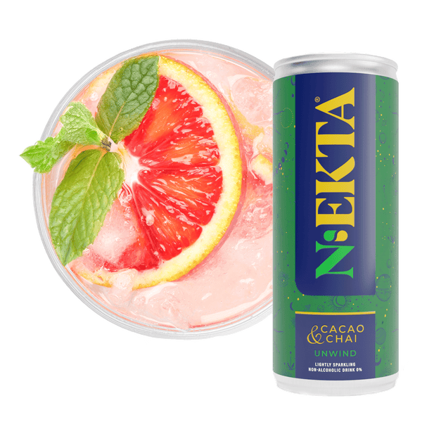 Cacao & Chai Mood-Enhancing Drinks | 6x Case | Adaptogens including Ashwaganda